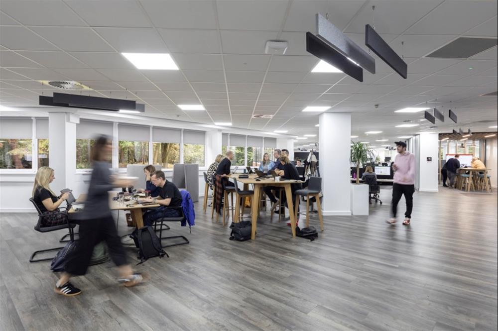 trần thạch cao văn phòng phẳng